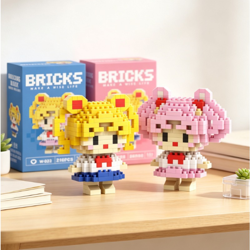 Building Block Mini - Figur anime mini Blok Bangunan Ulang