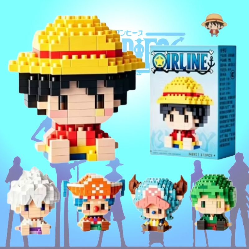 ONE PIECE Sun God Nika Luffy M - Building Block Mini ulasan dan harga