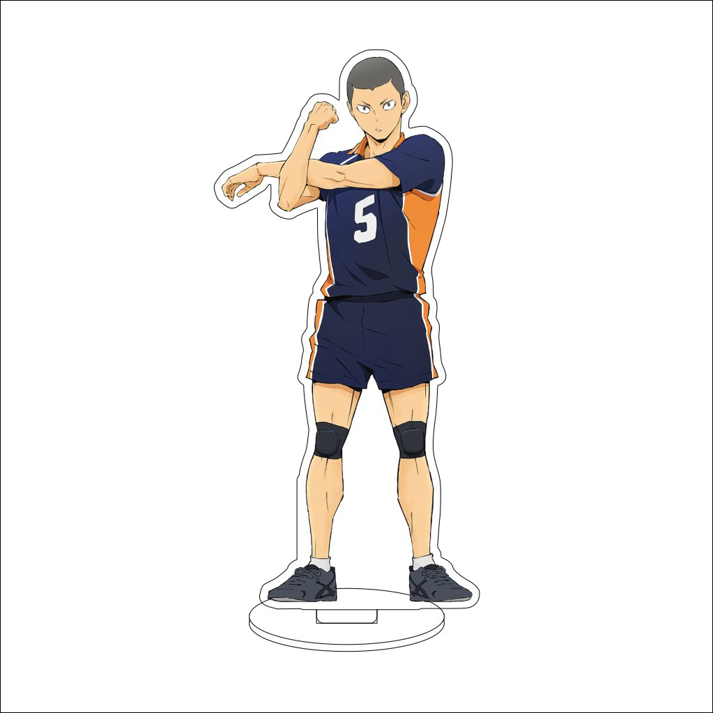 16CM Anime Haikyuu Sugawara Kō - Figma Stand Set ulasan dan harga
