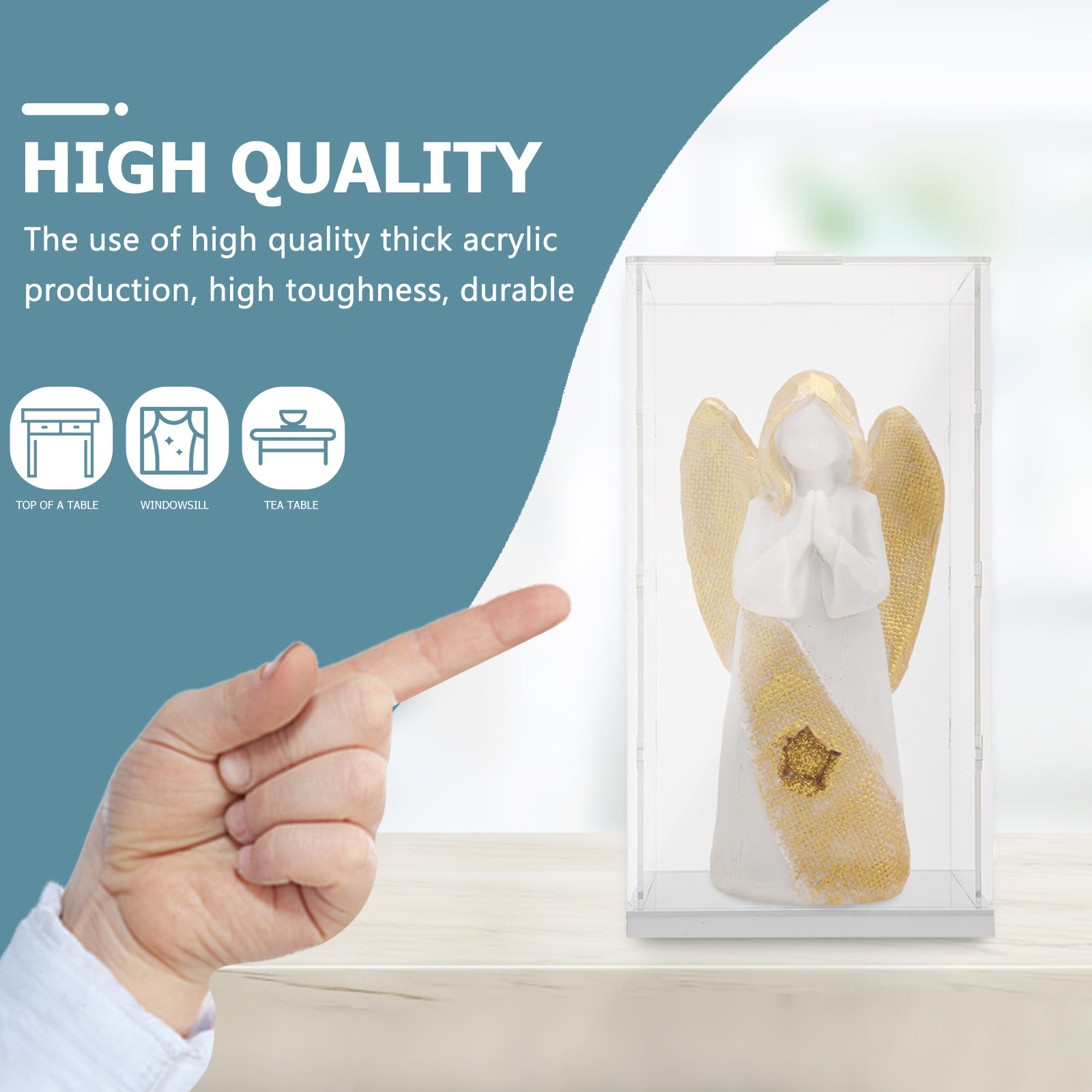 1pc Kotak Display Akrilik Tran - Display Case Acrylic ulasan dan harga