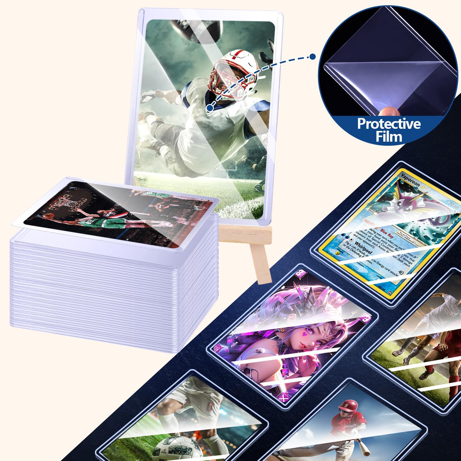 25-50 Buah Pelindung Tempat Ka - Card Penny Sleeve ulasan dan harga
