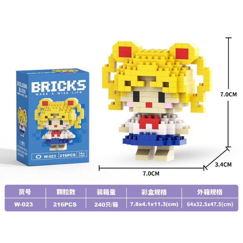 Figur anime mini Blok Bangunan - Building Block Mini ulasan dan harga