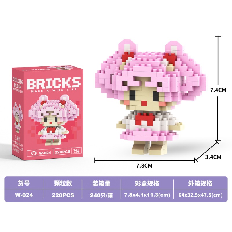 Figur anime mini Blok Bangunan - Building Block Mini ulasan dan harga