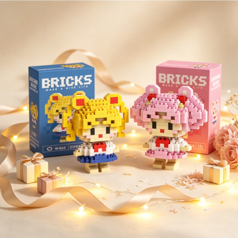 Figur anime mini Blok Bangunan - Building Block Mini ulasan dan harga